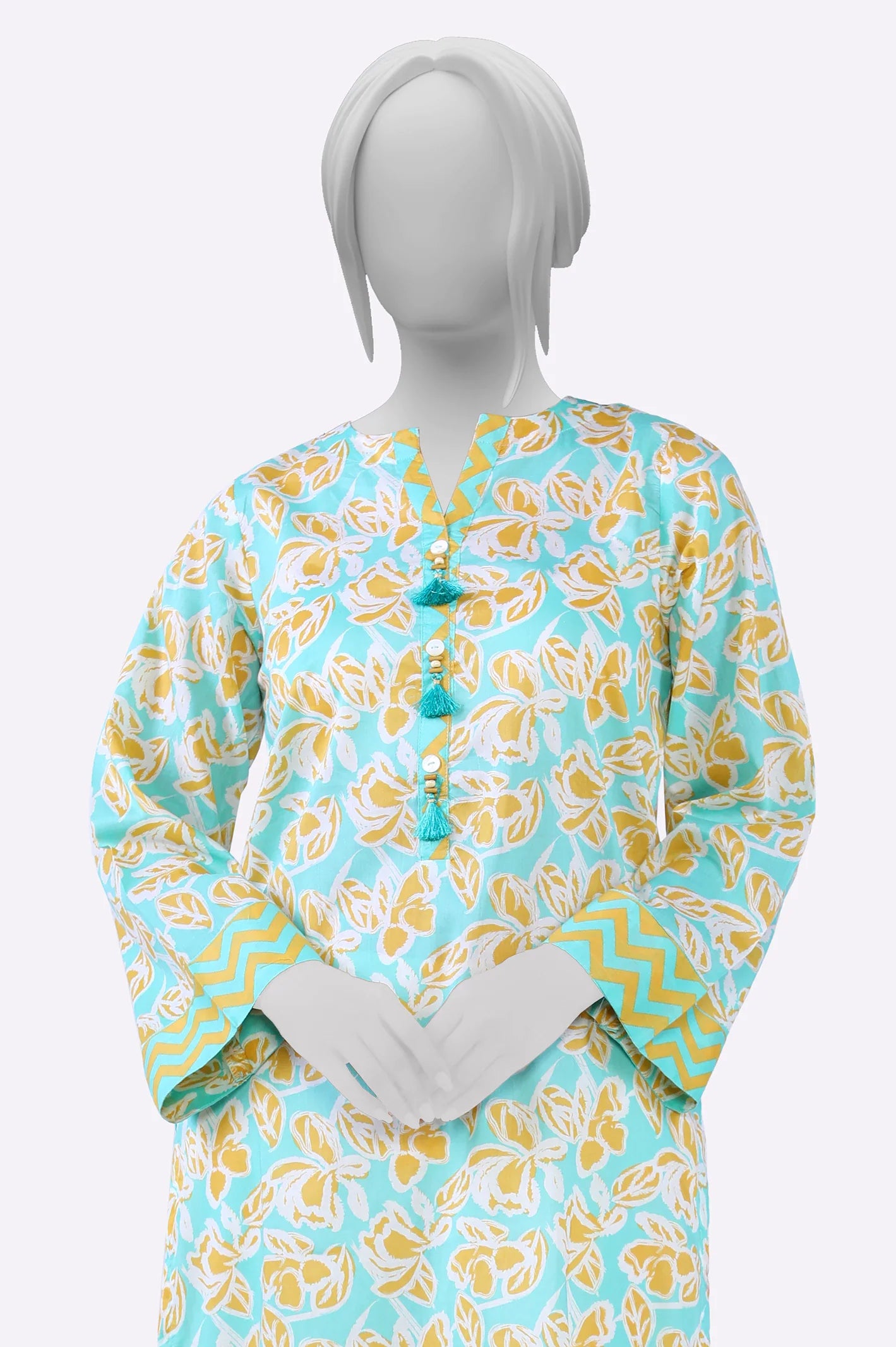 White Printed Kurti From Sohaye By Diners White Printed Kurti From Sohaye By Diners