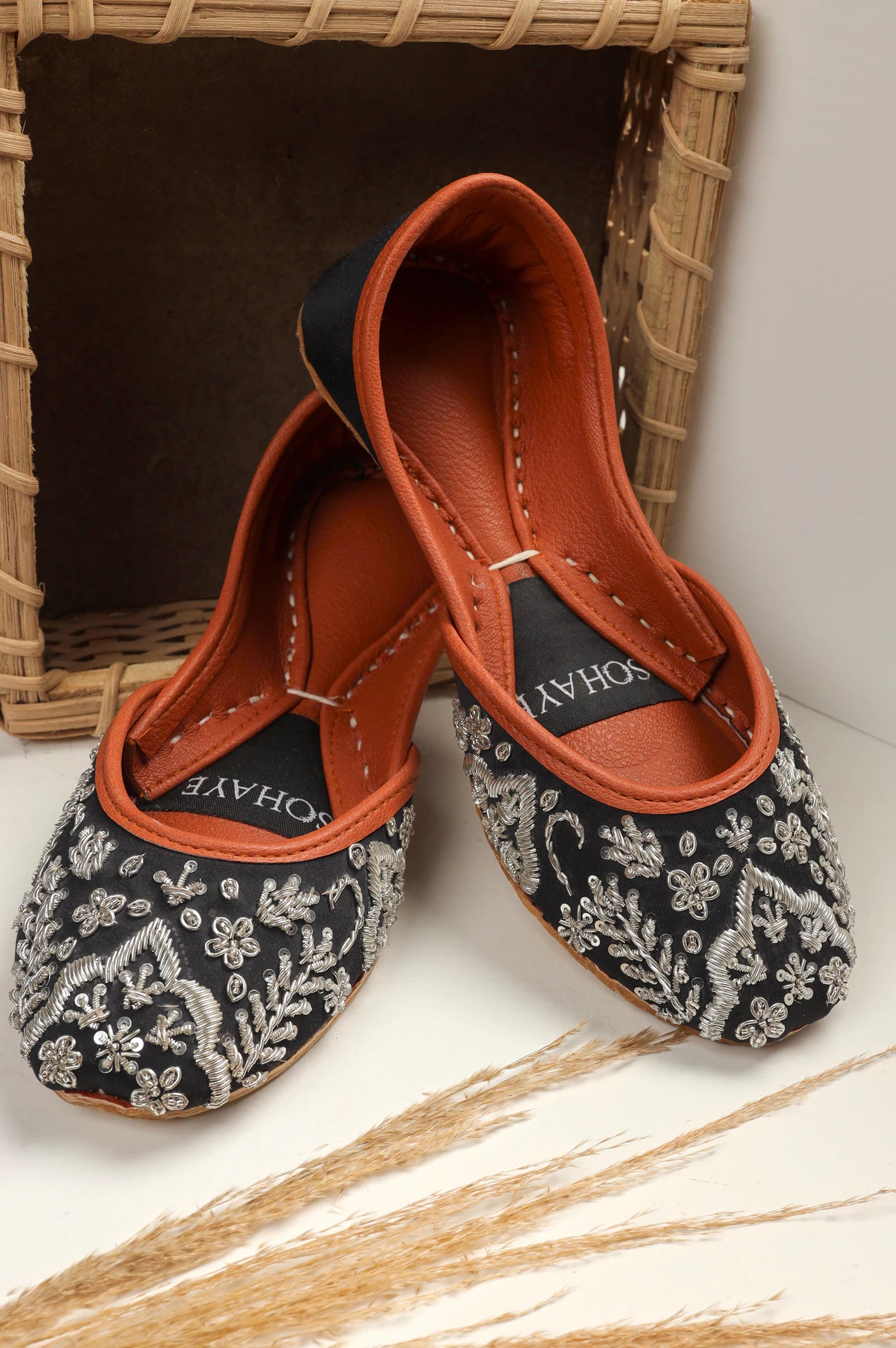 Black Ladies Casual Khussa Sohaye