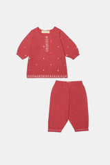 Pink Embroidered Infant 2PC Pink Embroidered Infant 2PC