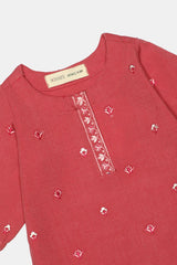 Pink Embroidered Infant 2PC Pink Embroidered Infant 2PC