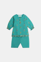 Green Infant Embroidered 2PC Green Infant Embroidered 2PC