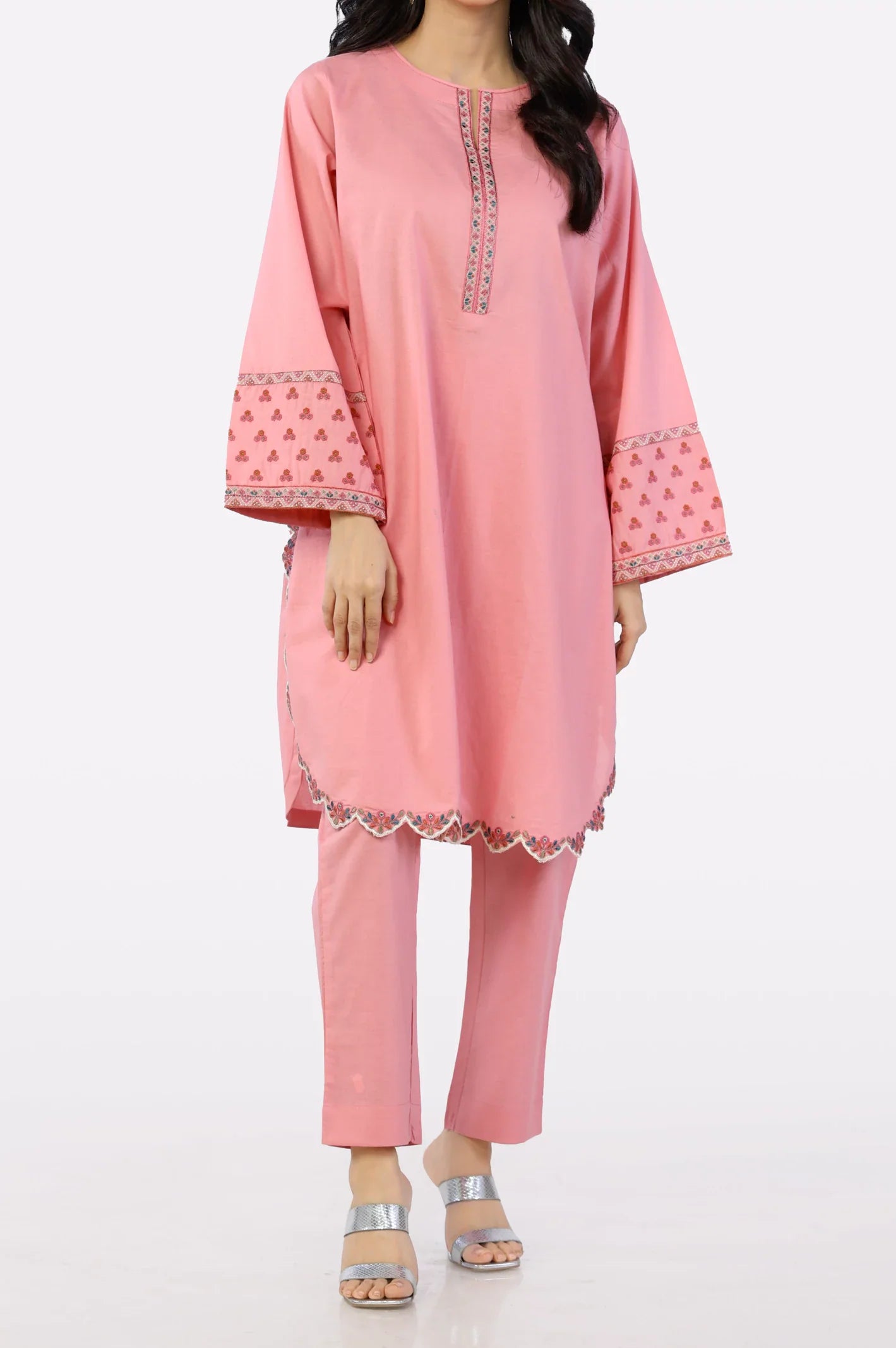 Pink Embroidered 2PC From Sohaye By Diners