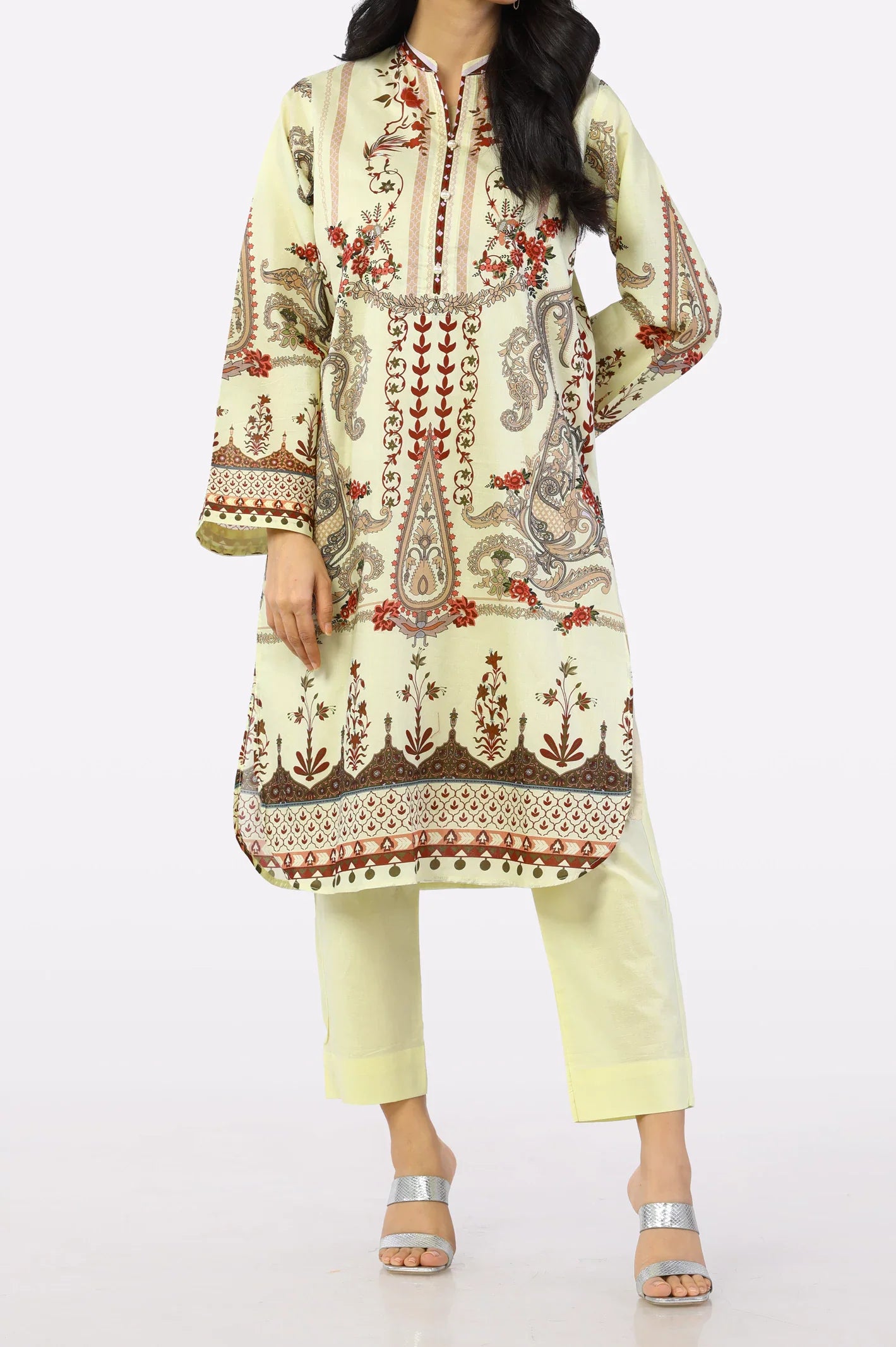Lemon Printed 2PC From Sohaye By Diners