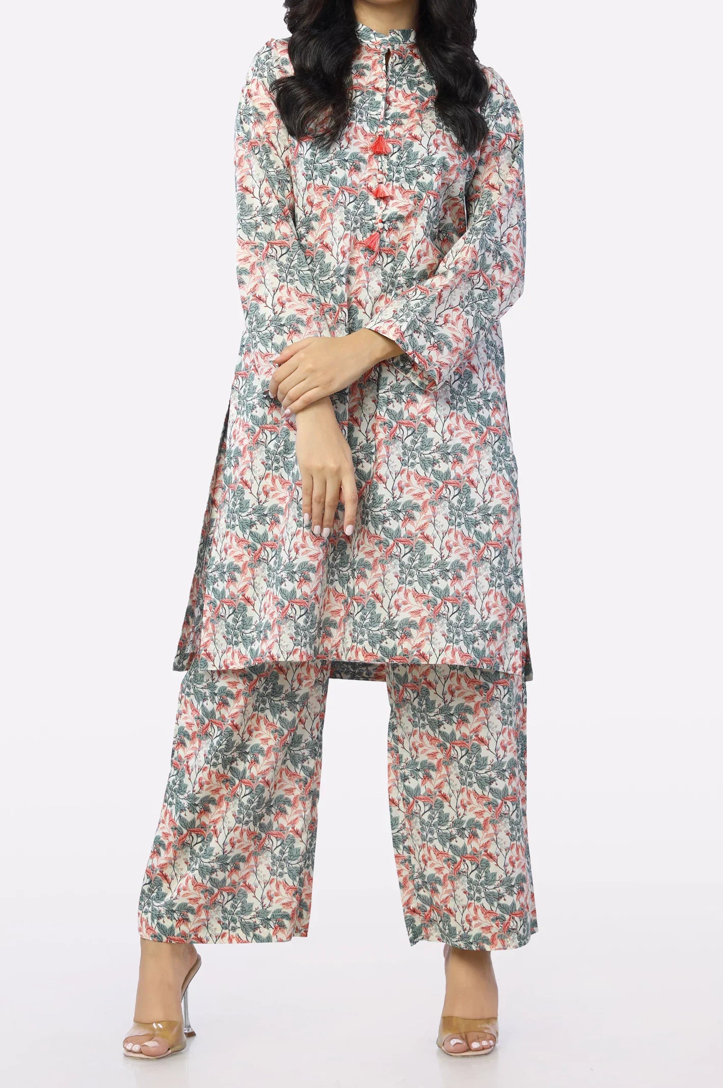 Pink Printed 2PC From Sohaye By Diners