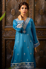 Blue Embroidered 2PC Blue Embroidered 2PC
