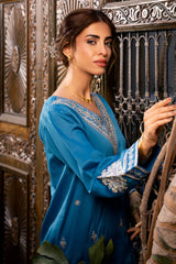 Blue Embroidered 2PC Blue Embroidered 2PC