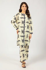 Cream Printed 2PC Cream Printed 2PC