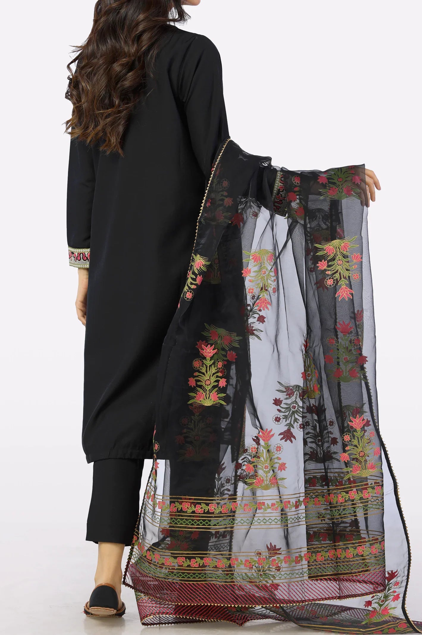 Black Embroidered 3PC From Sohaye By Diners