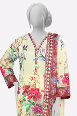 Cream Printed 3PC Cream Printed 3PC