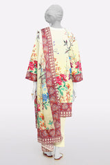 Cream Printed 3PC Cream Printed 3PC