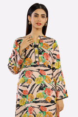 Peach Printed Ready To Wear Kurti Peach Printed Ready To Wear Kurti