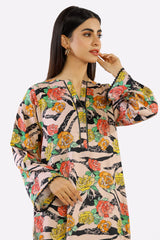 Peach Ready To Wear Printed Kurti Peach Ready To Wear Printed Kurti