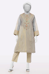 Cream Embroidered Kurti From Sohaye By Diners Cream Embroidered Kurti From Sohaye By Diners