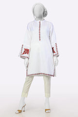 White Embroidered Kurti From Sohaye By Diners White Embroidered Kurti From Sohaye By Diners