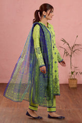 Light Green Embroidered 3PC Unstitched Light Green Embroidered 3PC Unstitched