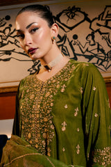 3 Piece-Embroidered Unstitched Velvet Suit 3 Piece-Embroidered Unstitched Velvet Suit