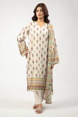Beige Printed 3PC Unstitched Beige Printed 3PC Unstitched