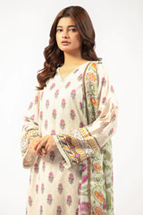 Beige Printed 3PC Unstitched Beige Printed 3PC Unstitched
