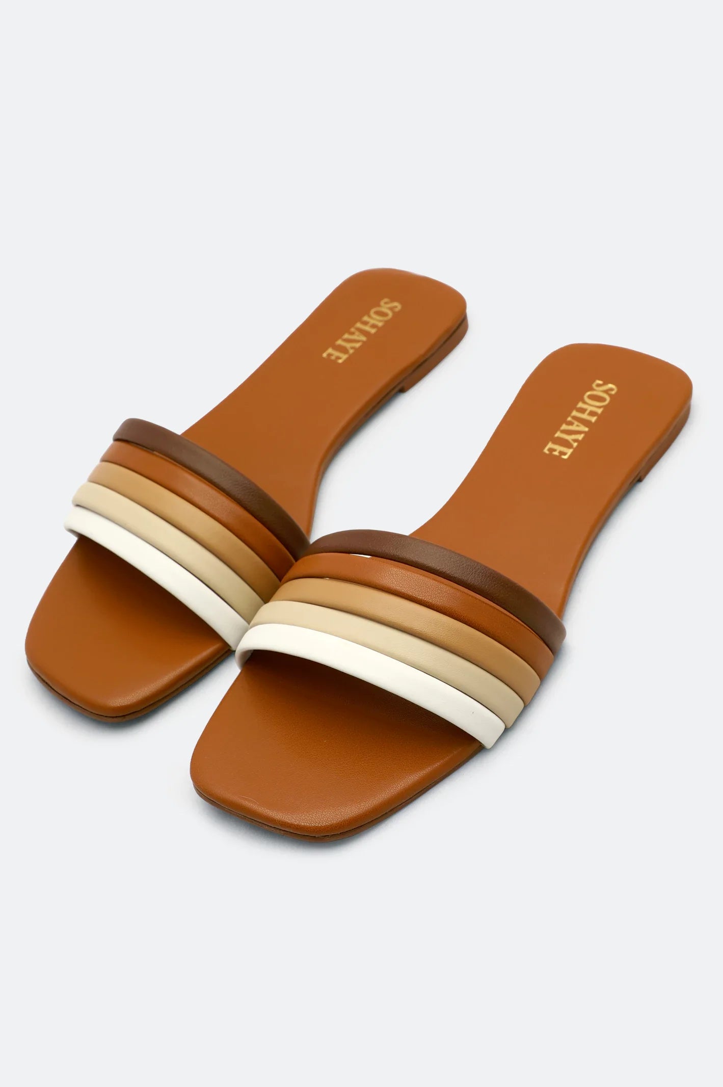 Brown Slippers for Women From Sohaye By Diners