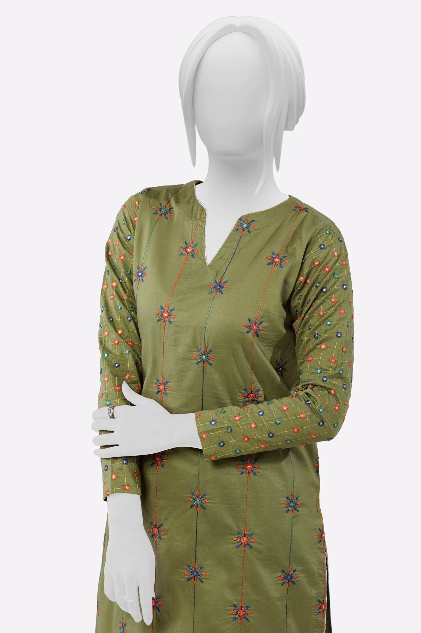 Green Embroidered 2PC From Sohaye By Diners