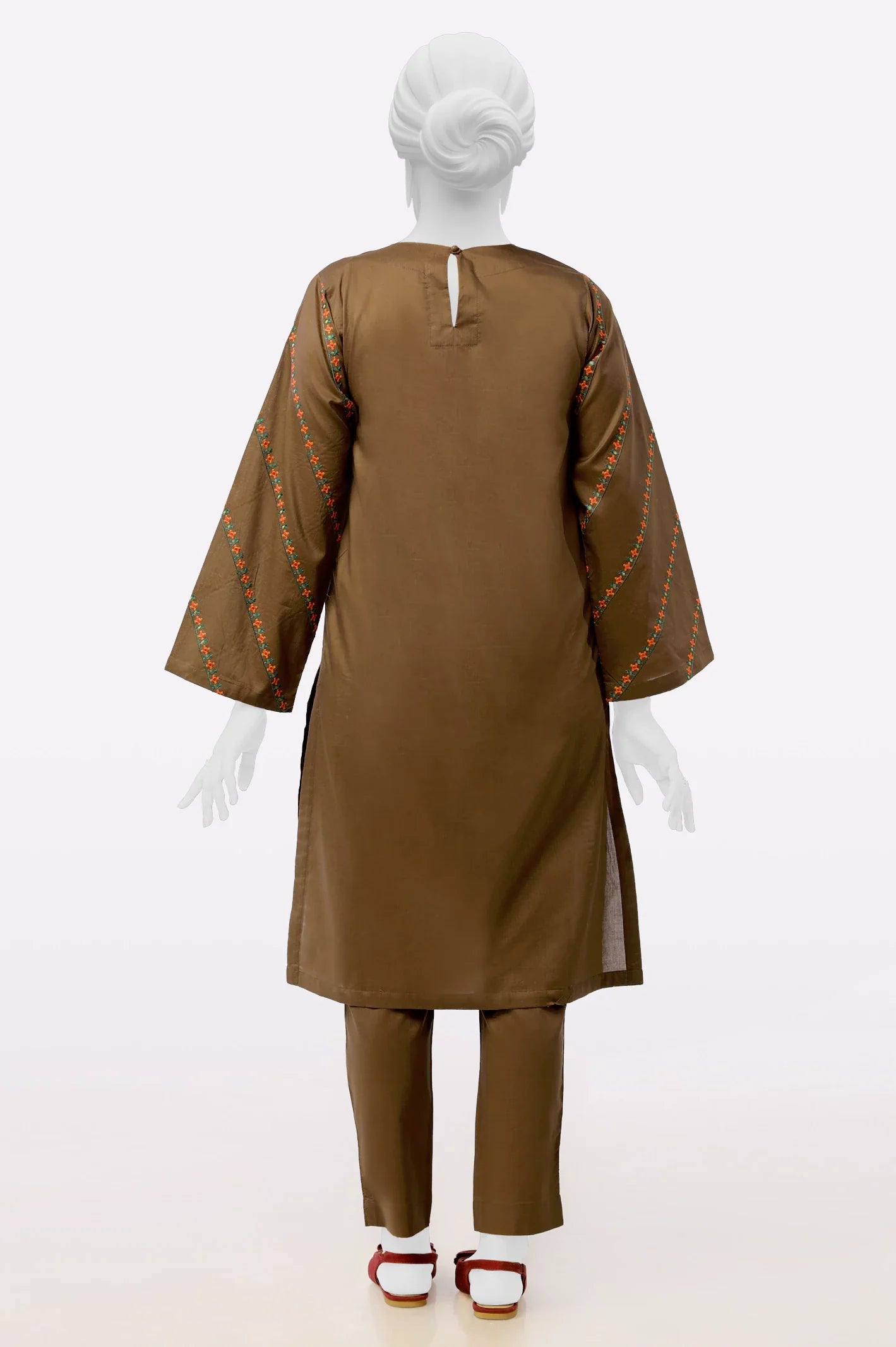Brown Embroidered 2PC From Sohaye By Diners