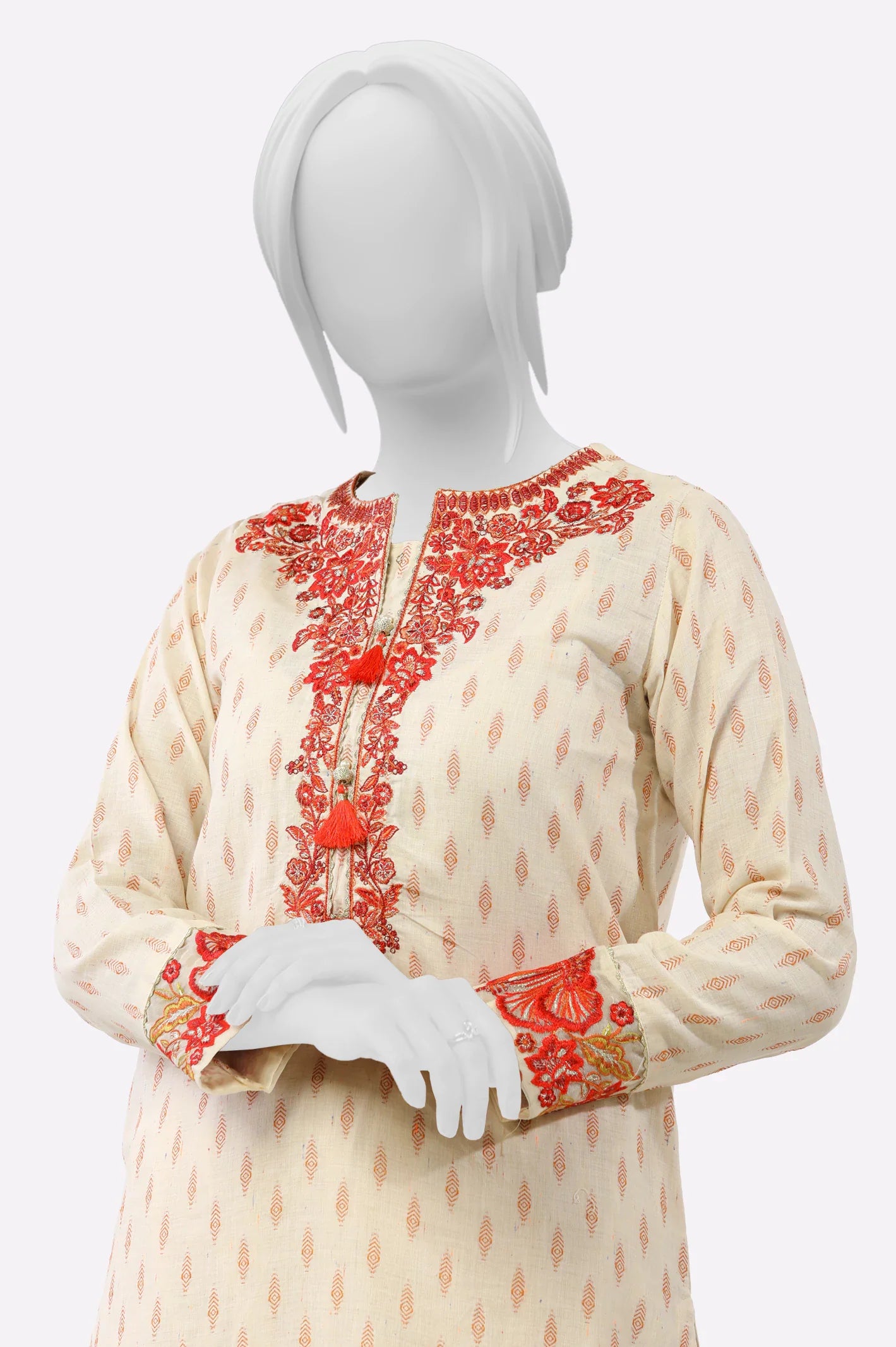 Ivory Embroidered 2PC From Sohaye By Diners