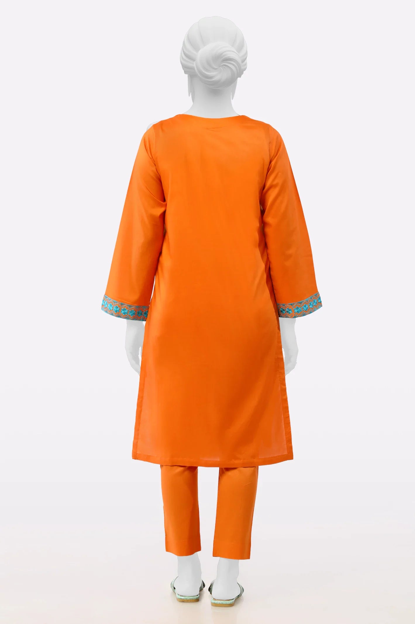 Orange Embroidered 2PC From Sohaye By Diners