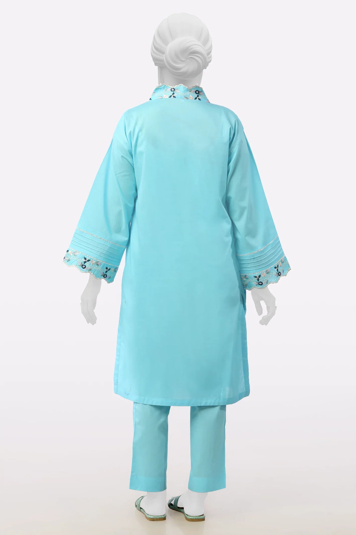 Sky Blue Embroidered 2PC From Sohaye By Diners