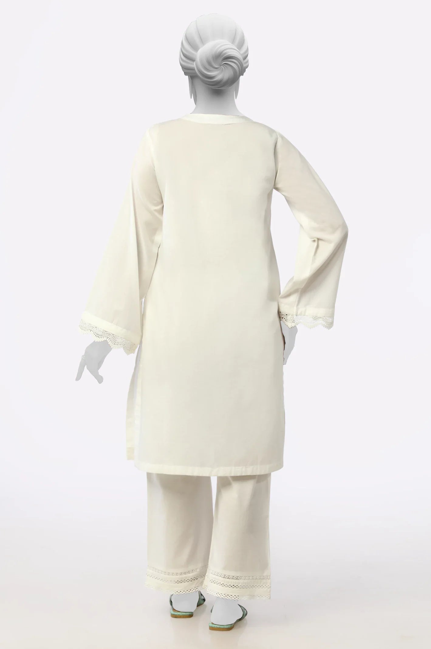 White Embroidered Kurti From Sohaye By Diners