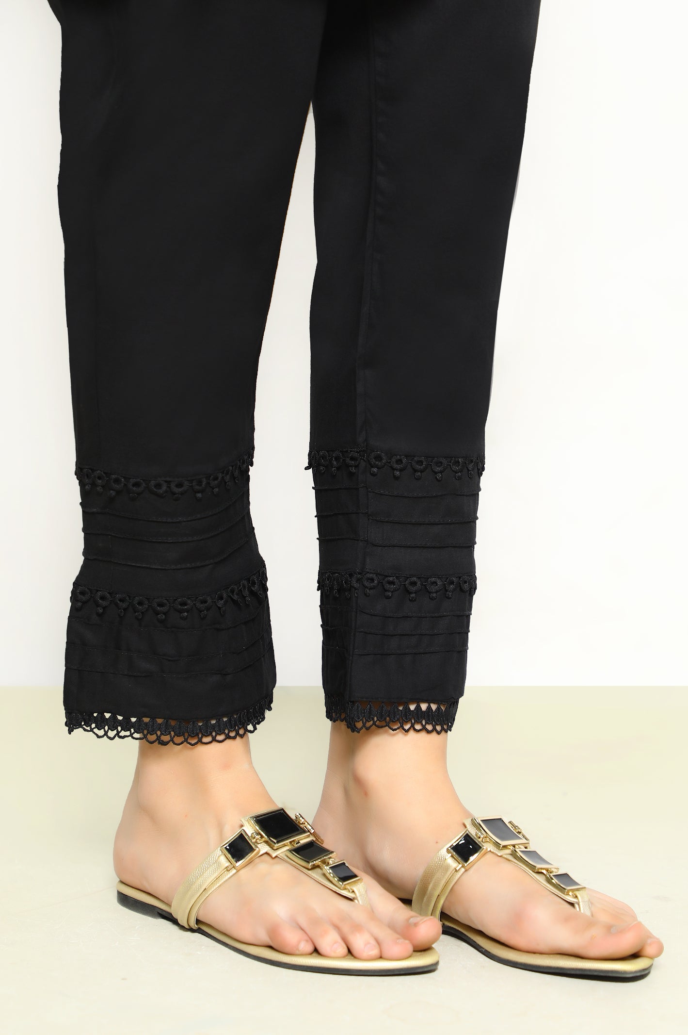 Black Cambric Trouser for Womens