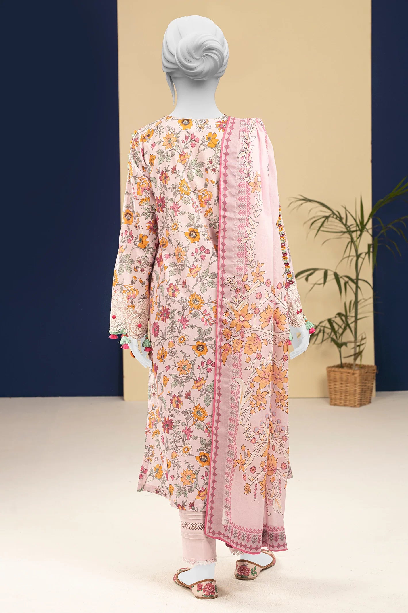 Light Pink Printed 3PC Unstitched - Ilaf Summer Collection From Sohaye By Diners
