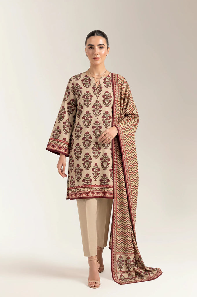 Printed Unstitched 3PC
