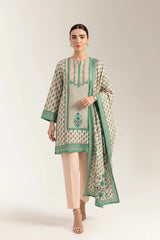 Printed Unstitched 3PC
