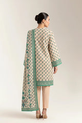 Printed Unstitched 3PC