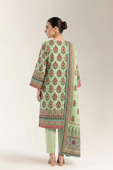 Printed Unstitched 3PC