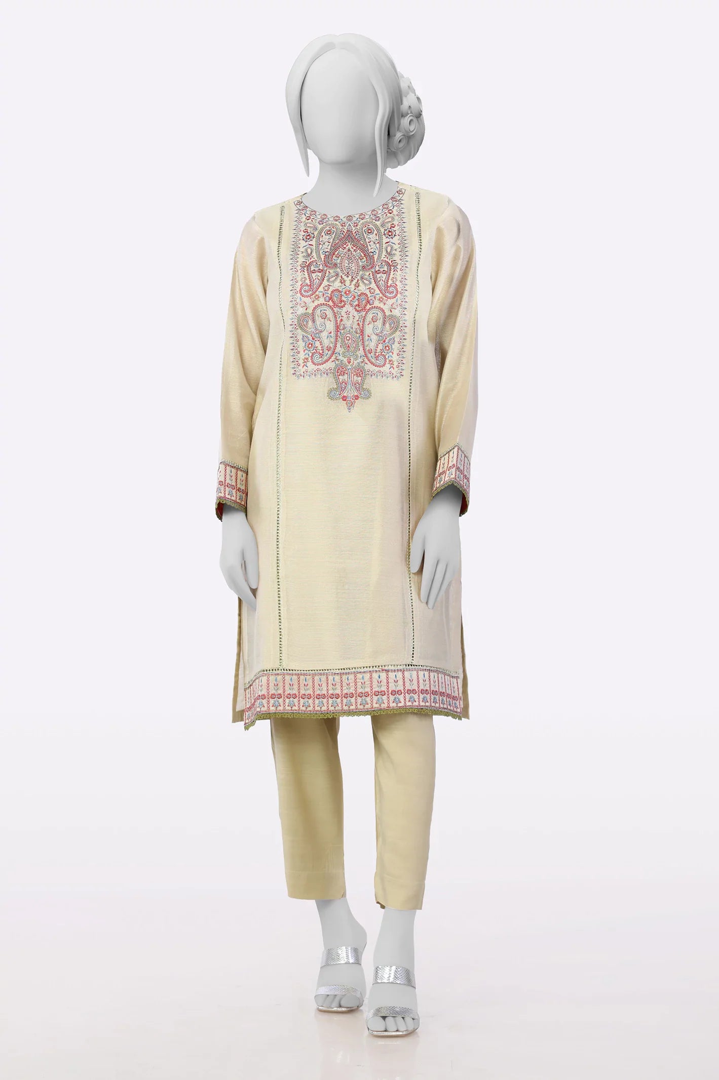 Cream Embroidered 2PC From Sohaye By Diners