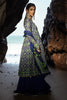 Royal Blue Printed 3PC Unstitched