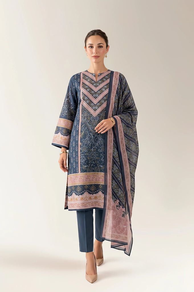 Printed Unstitched 3PC