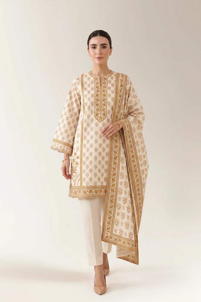 Printed Unstitched 3PC