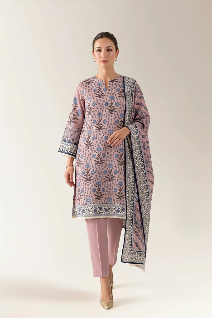 Printed Unstitched 3PC