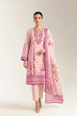 Printed Unstitched 3PC
