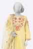 Yellow Embroidered 3PC From Sohaye By Diners