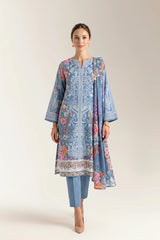 Printed Unstitched 3PC