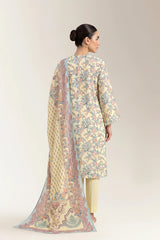 Printed Unstitched 3PC
