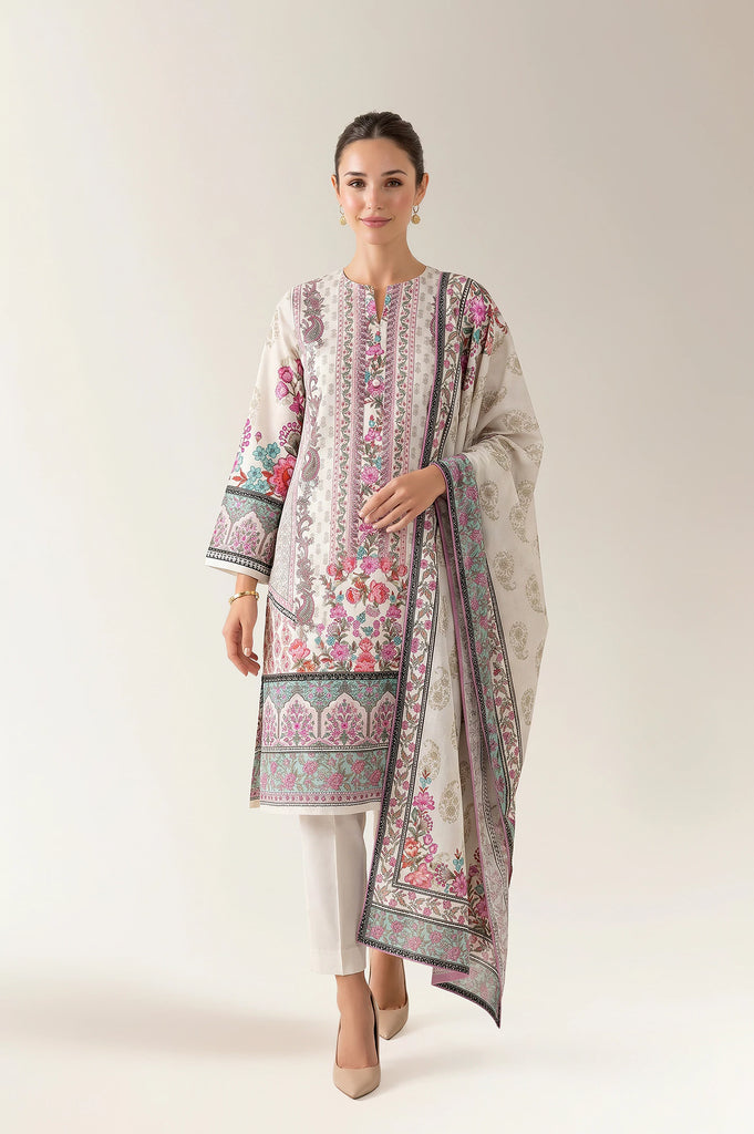 Printed Unstitched 3PC
