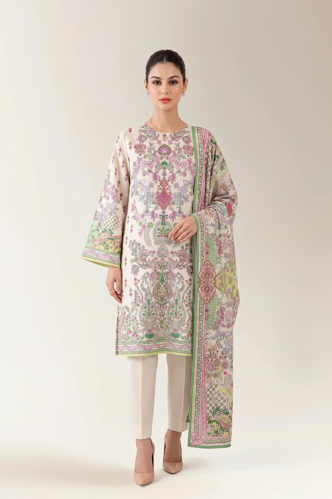 Printed Unstitched 3PC