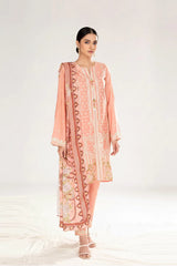 Peach Embroidered 3PC Unstitched