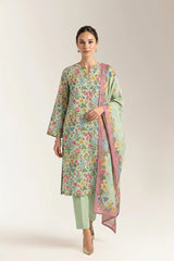 Printed Unstitched 3PC