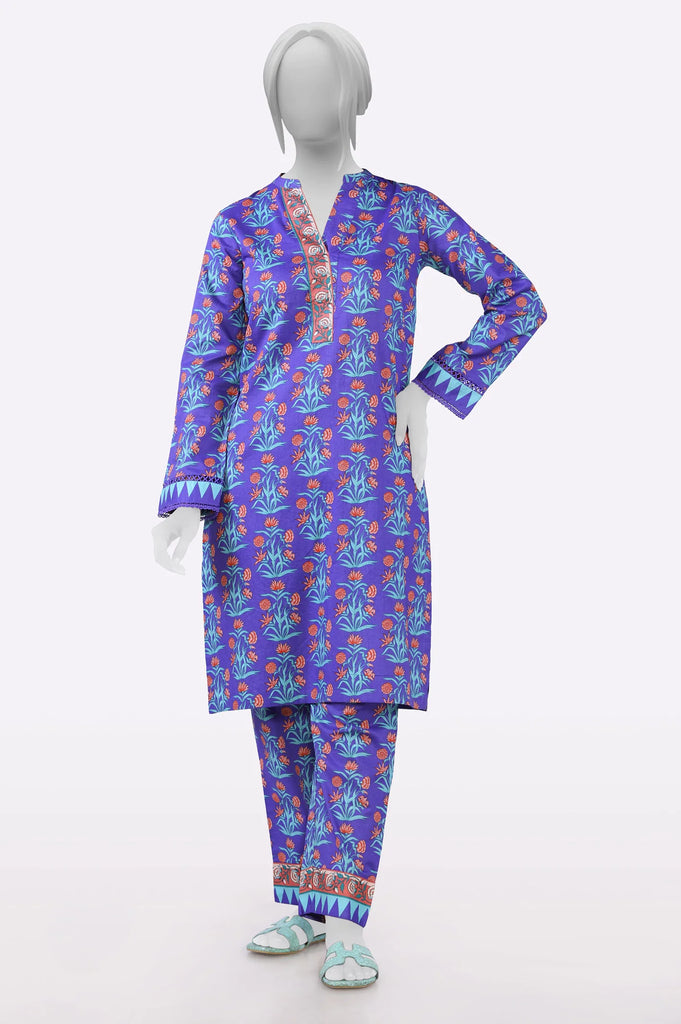 Purple Printed 2PC From Sohaye By Diners