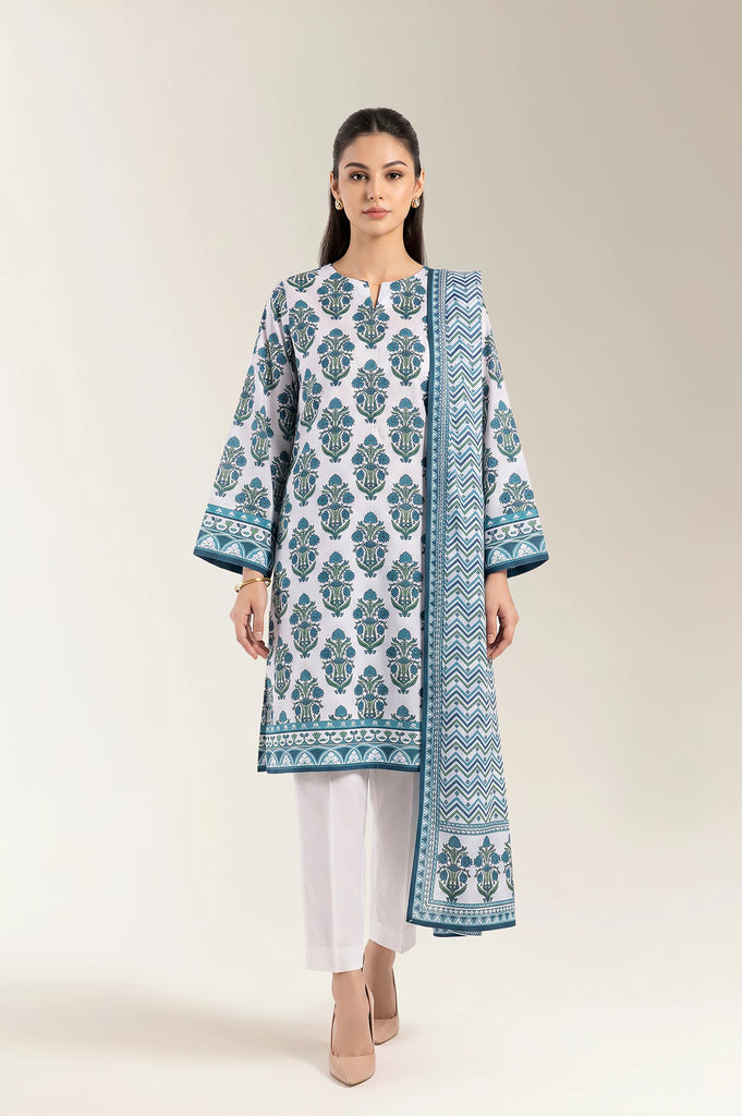 Printed Unstitched 3PC